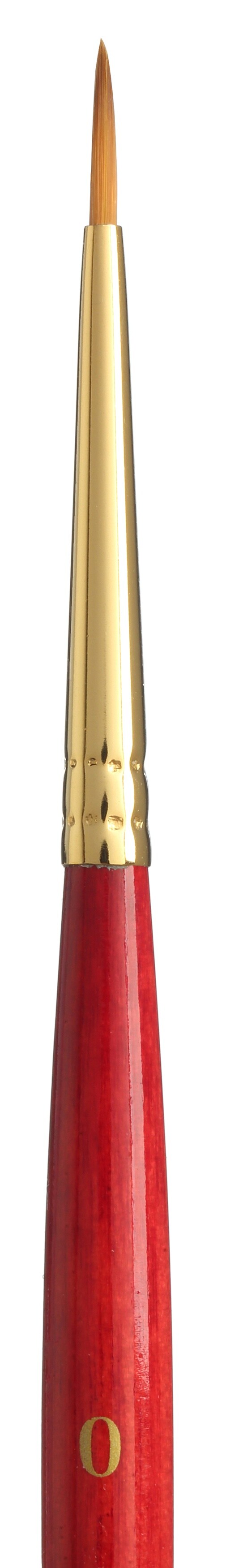 Princeton Series 4050 Heritage Synthetic Sable Brush-Short Handle Round Size 0