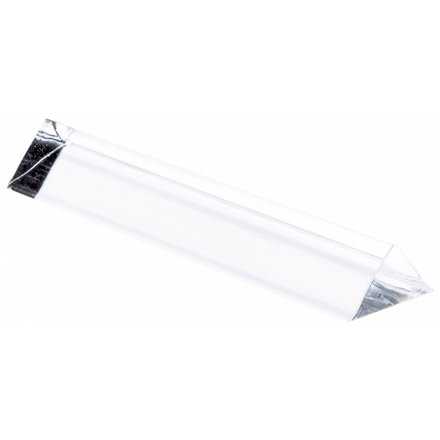 Plymor Clear Acrylic Triangular Label Display Block, 6&#x22; W x .75&#x22; D x .75&#x22; H