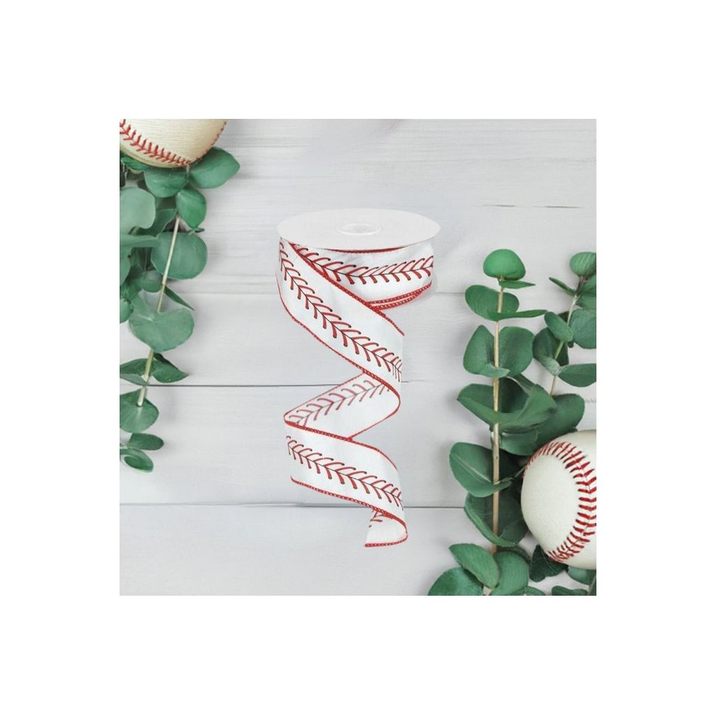 1.5&#x22; Baseball Stitching Ribbon (10 Yards)
