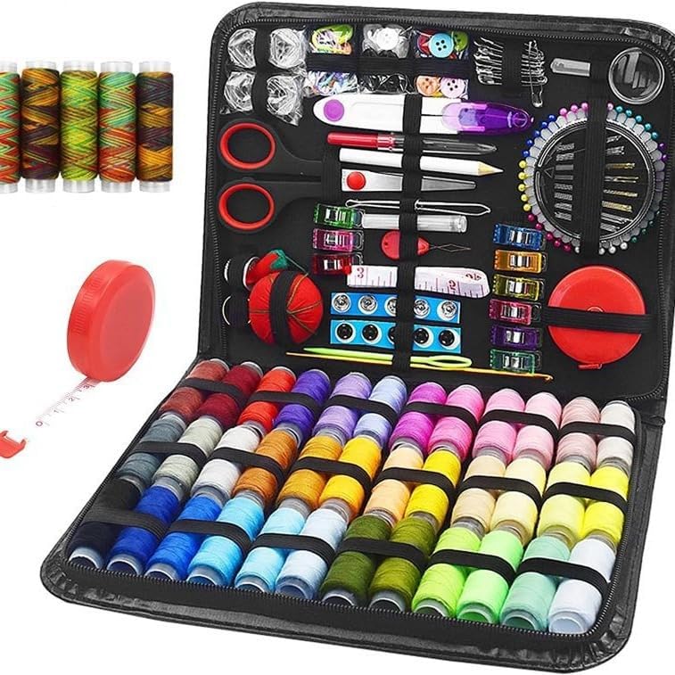Sewing kit, 229 pcs Sewing Thread Accessories, Friendly for Beginner