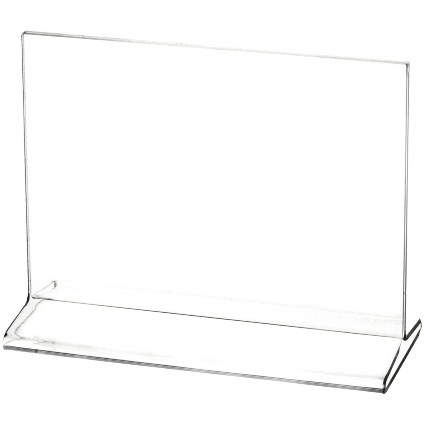 Plymor Clear Acrylic Sign Display / Literature Holder (Top-Load), 6" W x 4" H