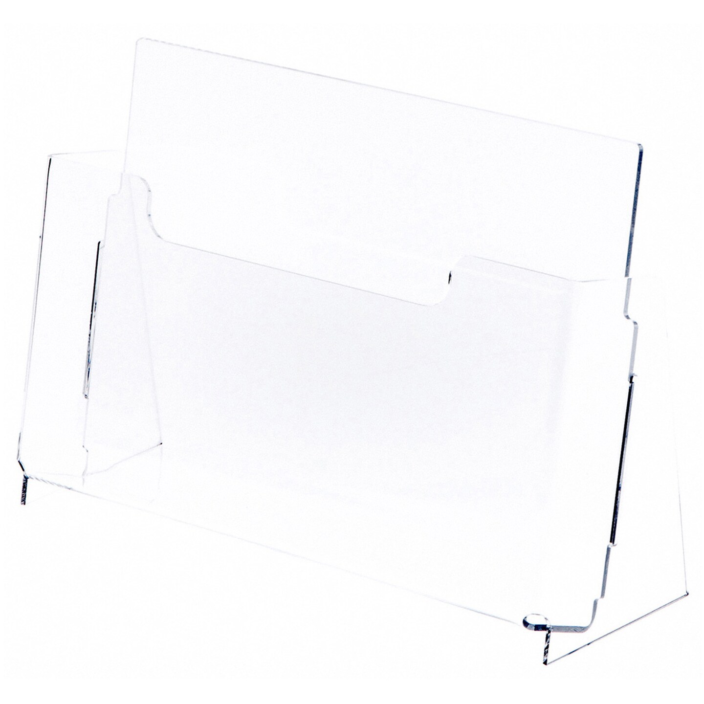Plymor Clear Acrylic Paper Literature Holder (Countertop), Fits 8.5&#x22; x 11&#x22; Documents