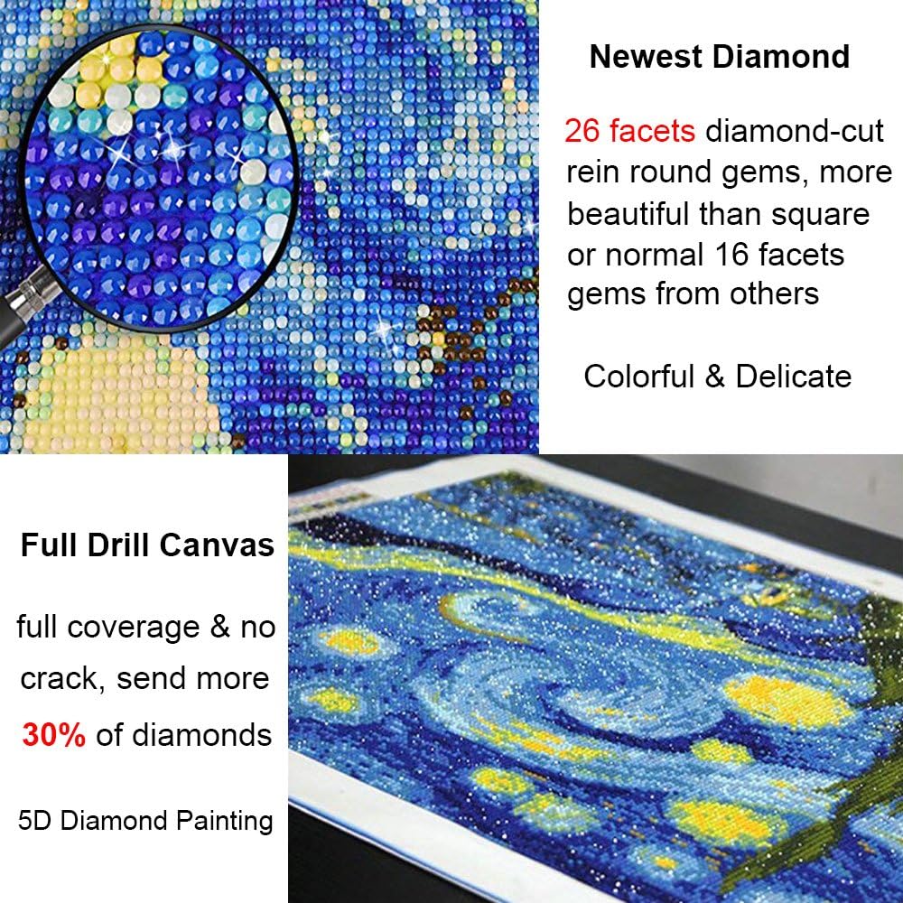 Full Drill 5D Diamond Painting Kits - 20X16 inch