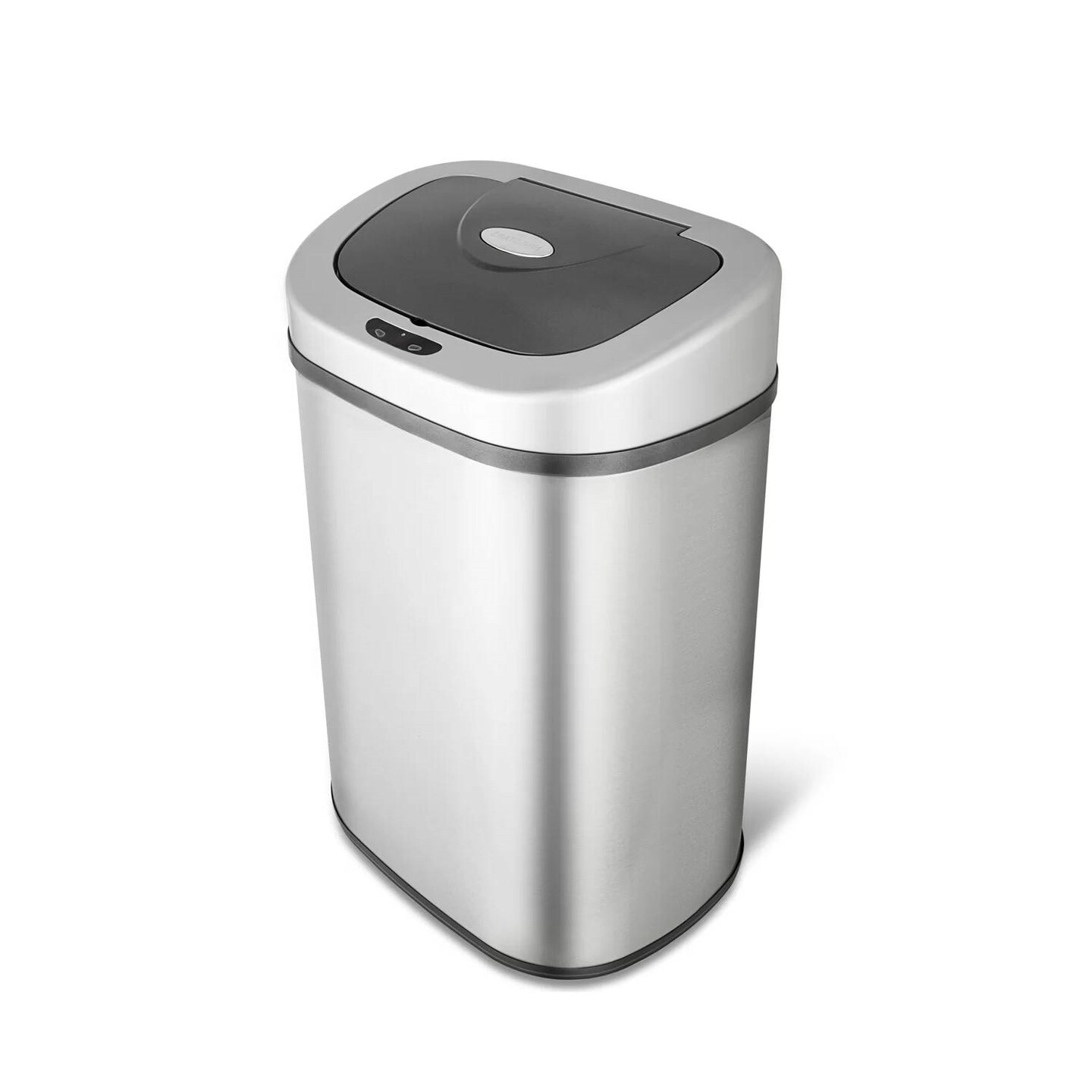 Stainless Steel 21-Gallon Motion Sensor Trash Can with Removable Liner and Lid