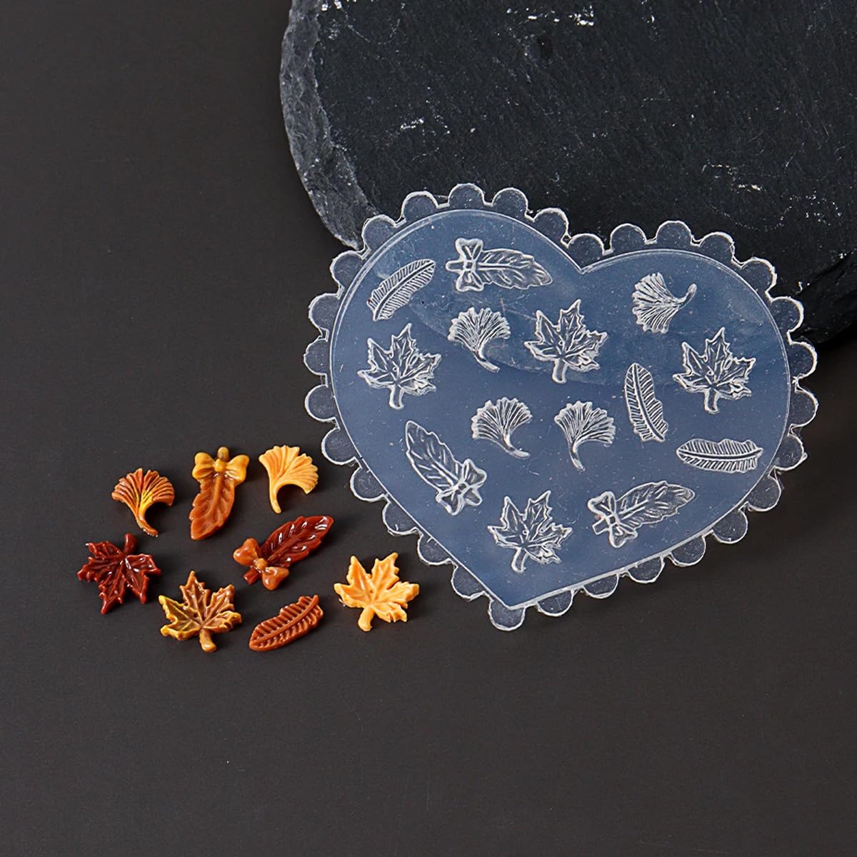 3D Maple Leaf Resin Molds Silicone Nail Tools Fallen Leaves
