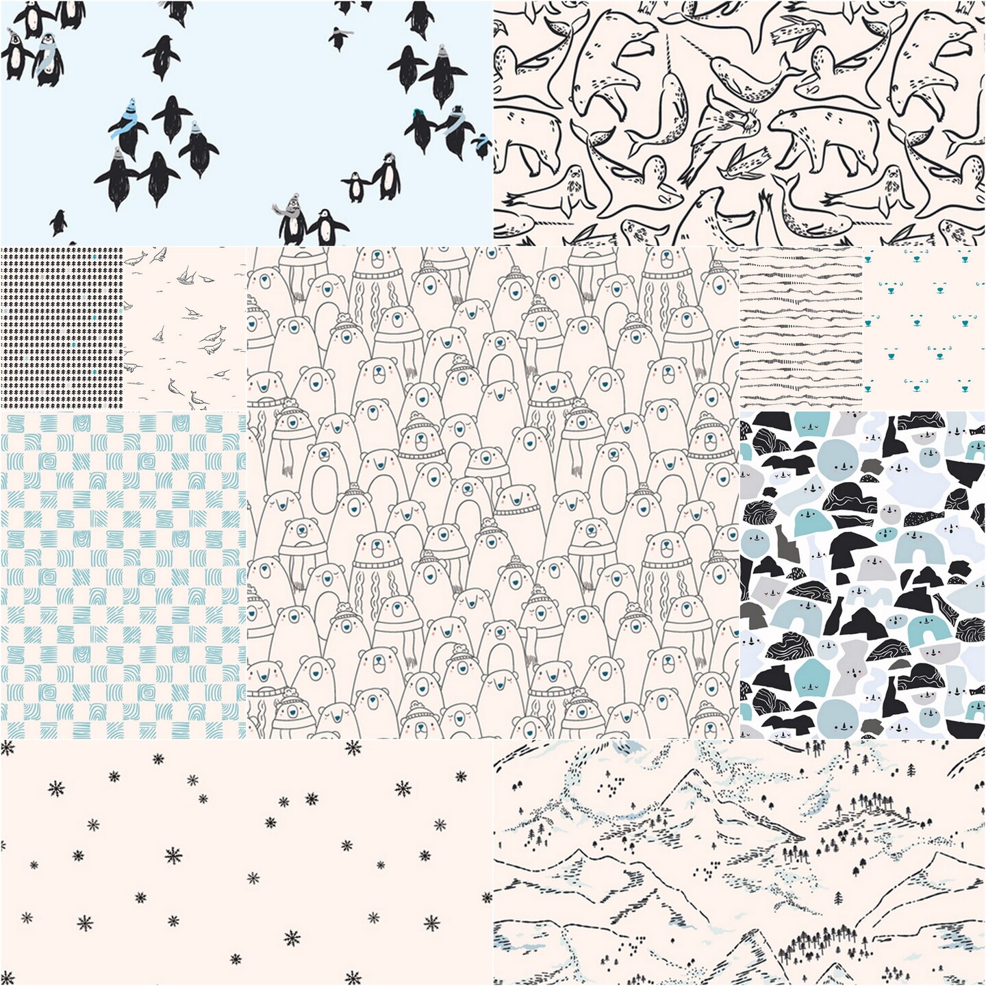 Capsules Arctic Tale Fat Quarter Bundle by  for Art Gallery (FQWCAPAT)