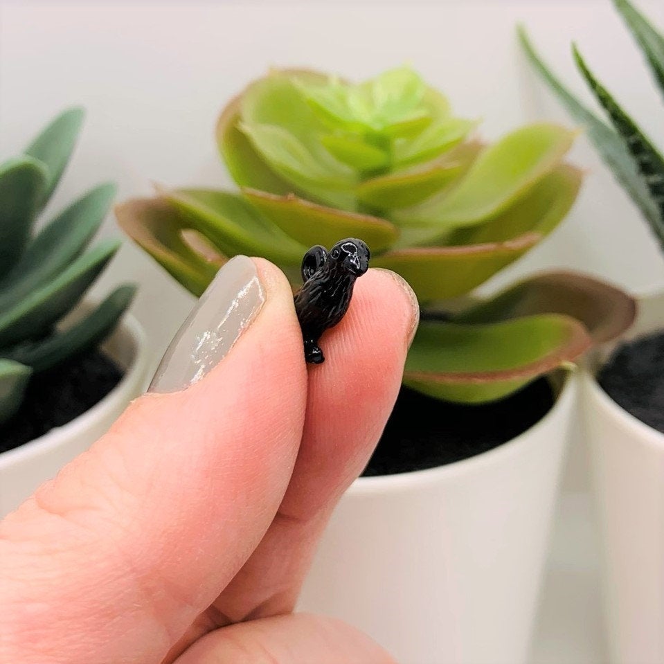 Black Raven Crow Enamel 3D Charms, 16x10mm