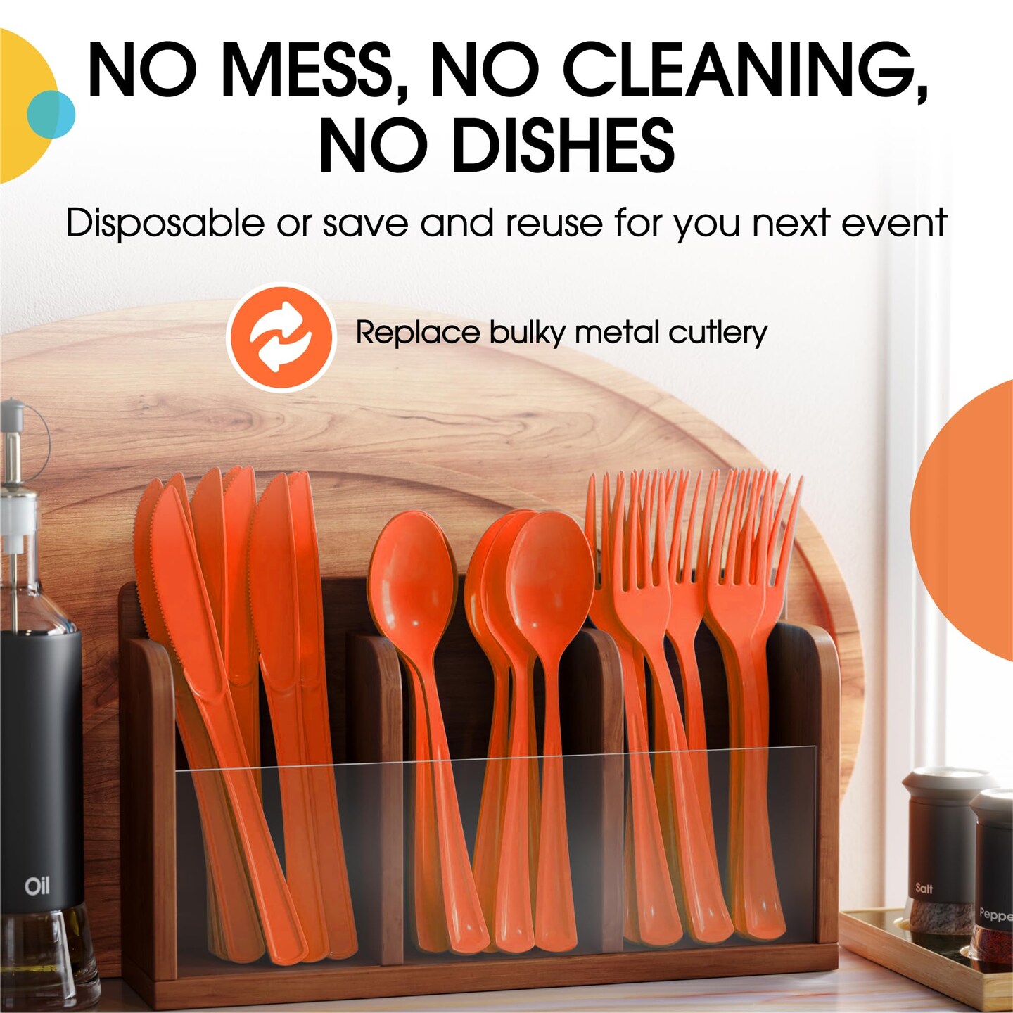 Exquisite Polished Plastic Silverware &#x2013; 150 Pcs Heavy Duty Cutlery Set &#x2013; 50 Each of Forks, Knives &#x26; Spoons &#x2013; Disposable Utensil Set for Parties, Events &#x26; Catering &#x2013; Flatware Set by Party Solids