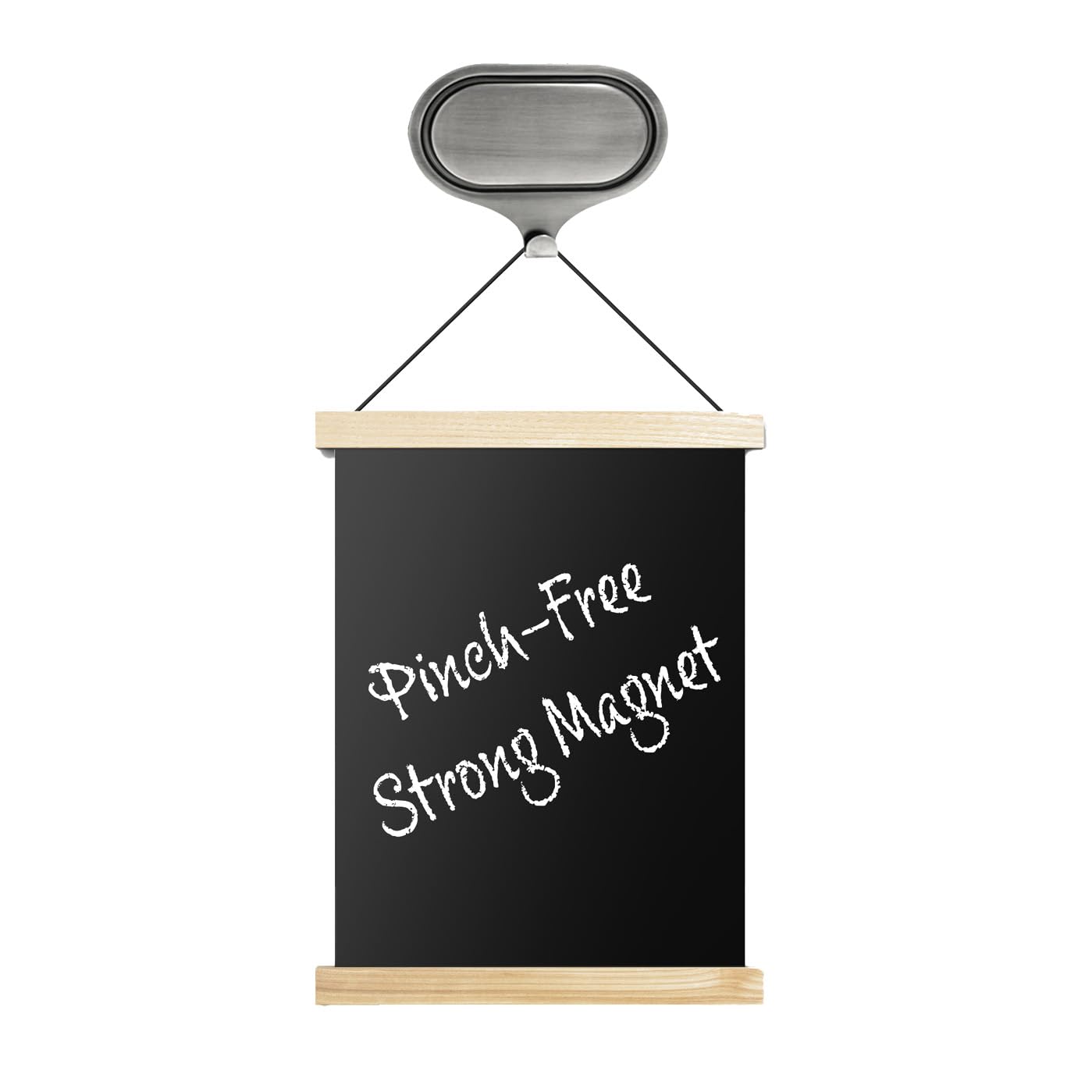 Haute Decor Attract Large Dual Pinch-Free Magnetic Wreath Hanger - Pair of Magnetic Hooks for Single-Pane Glass or Metal Surfaces