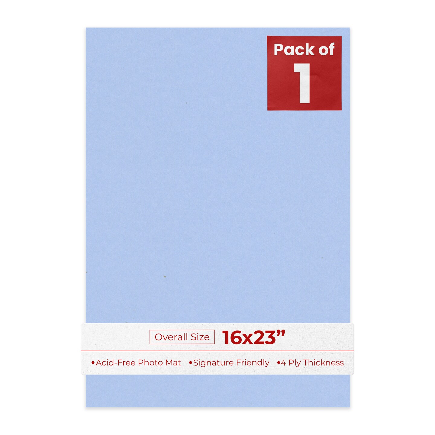 Fountain Blue 16x23 Uncut Mat Board - Blank Sheets, No Opening, Color ...