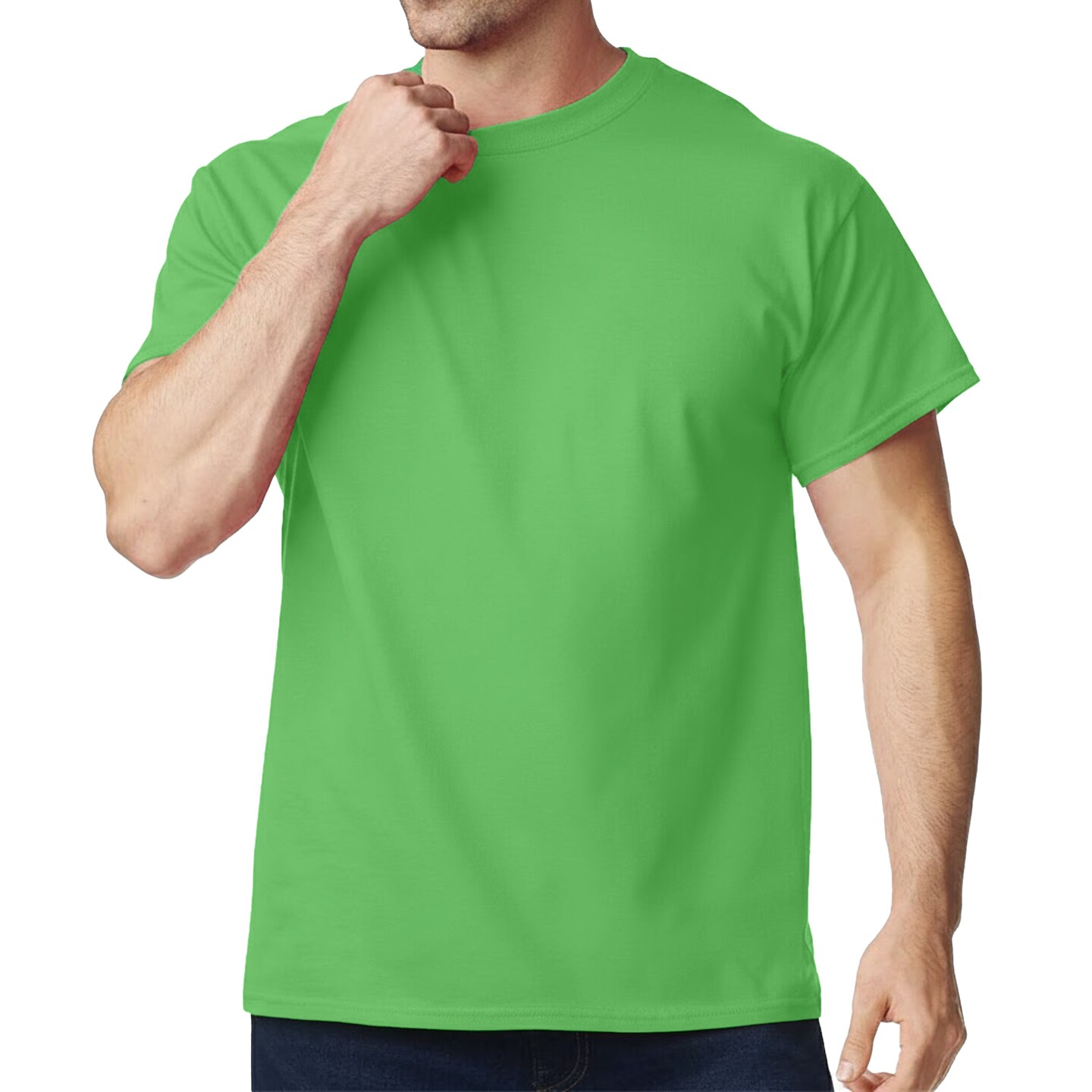 Gildan Unisex Heavy Cotton Tee 5000, 100% U.S. Cotton Shirt for DIY Projects, Pack of 12