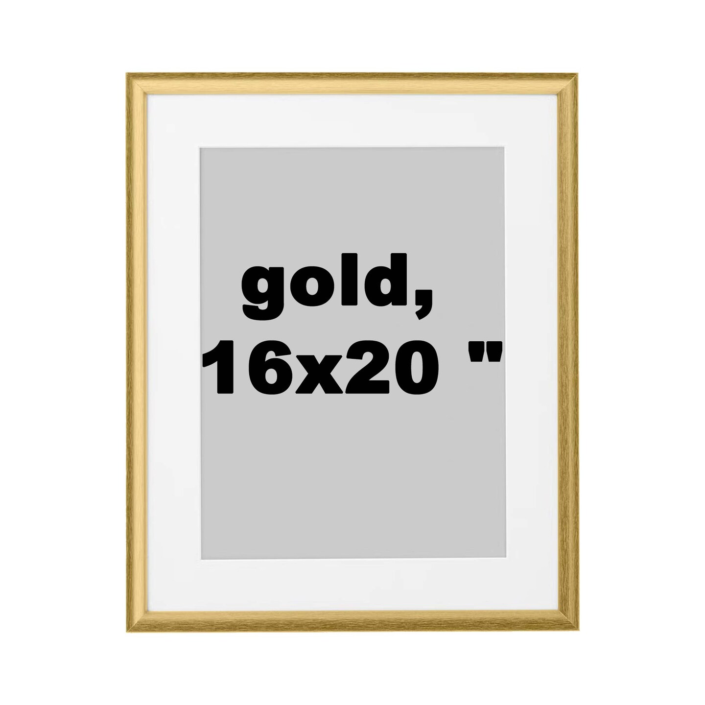 Elegant Gold Frame, 16x20" Hang Horizontally or Vertically