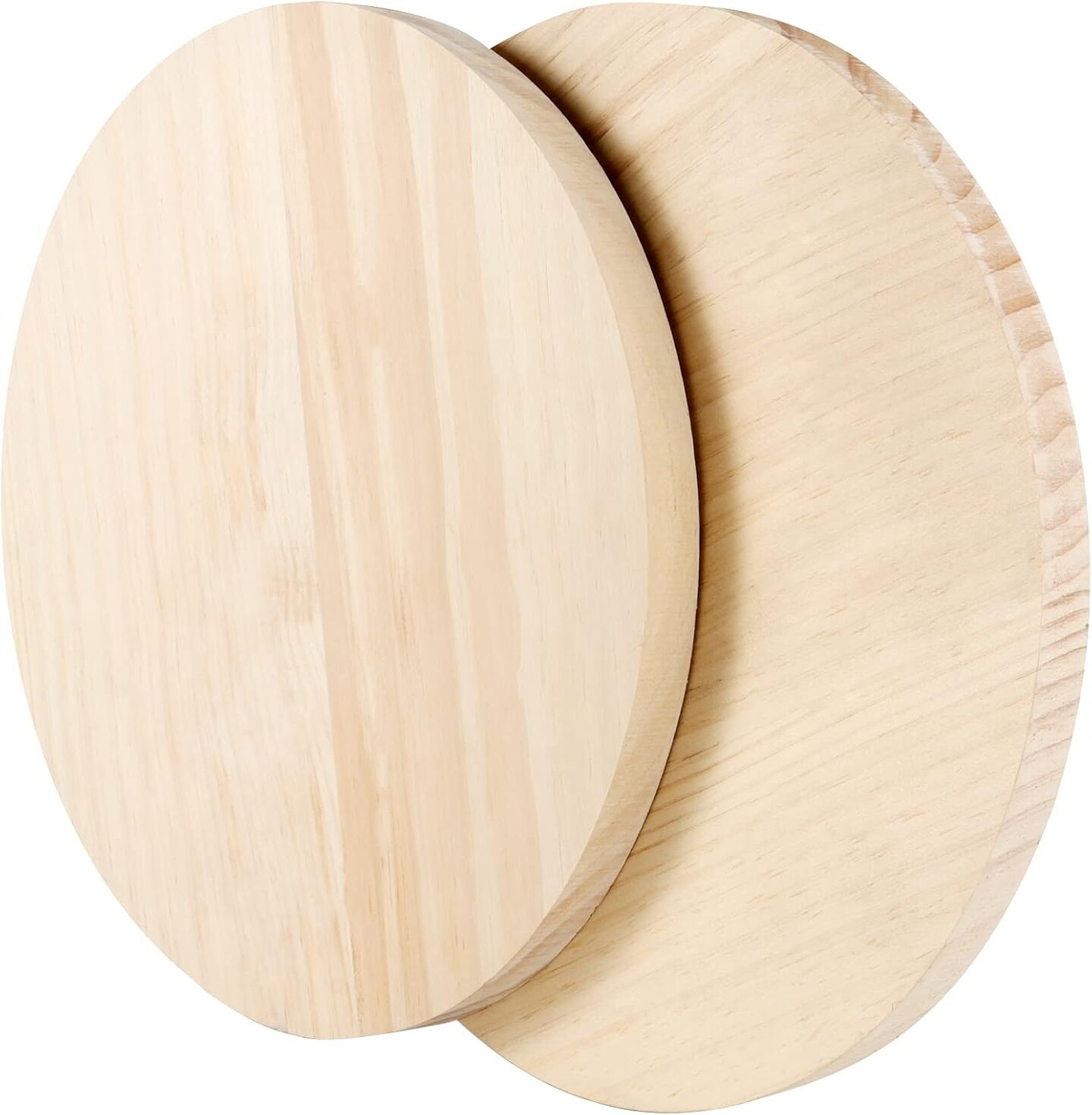 3 Pack 12 Inch Round Wooden Plaque, 3/4 Inch Thick Unfinished Wooden Circle Plaque