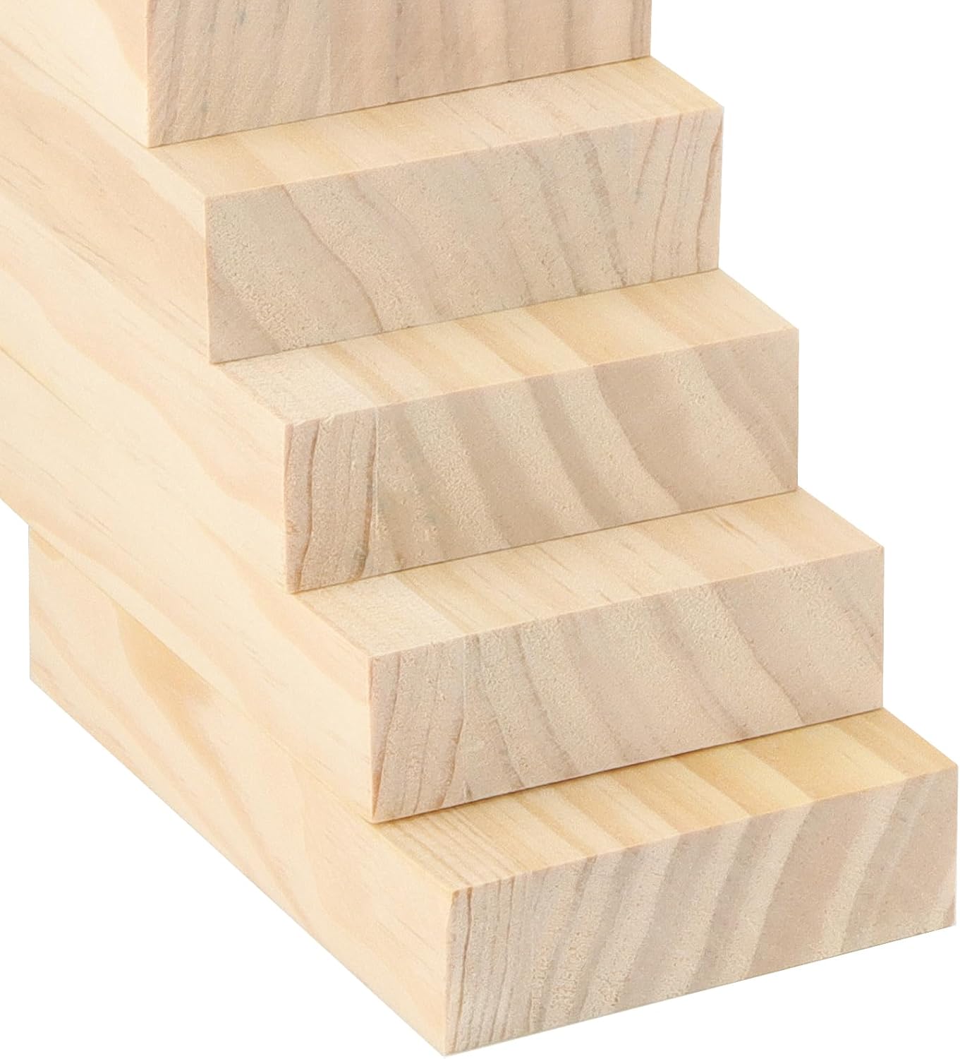 15PCS 3 x 5 x 1 Inches Craft Wood Blocks