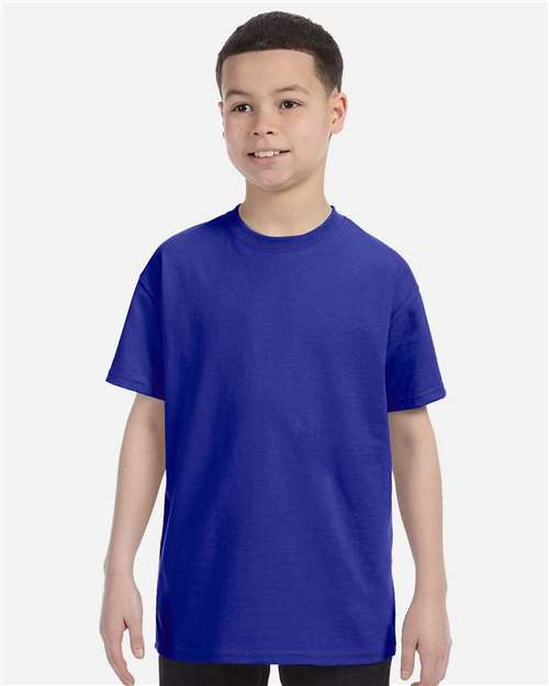 Youth Heavy Cotton Crewneck T-Shirt for Daily, Casual & Comfortable Wear