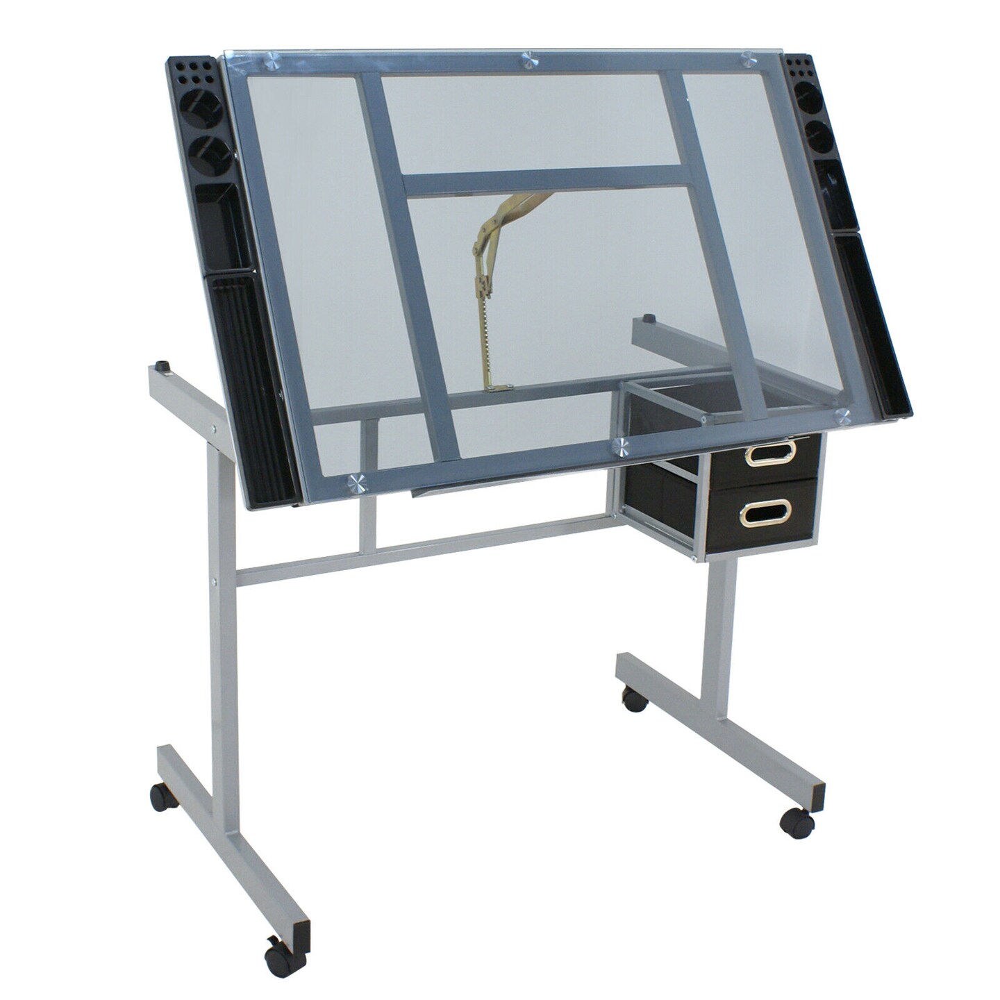 Adjustable Drafting Table with Drawers &#x2013; Artist Art Desk for Drawing &#x26; Crafts