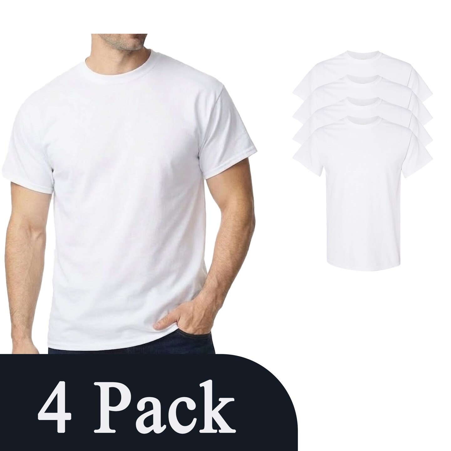 Gildan Heavy Cotton Craft-Ready Black T-Shirt - Gildan, Craft Blanks Multi Pack Tee