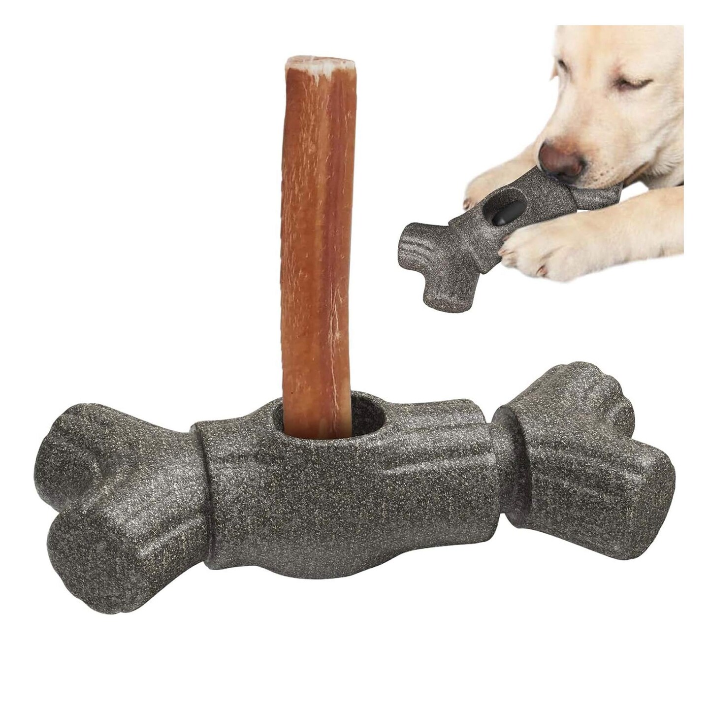 Durable Dog Chew Toy, Interactive Dental Chew Stick for Dogs 7.09" x 3.19" x 1.91"