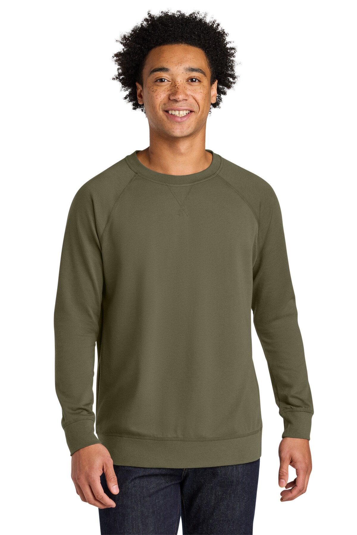 Next Level® Unisex Laguna Raglan Crewneck Long Sleeve Sweatshirt