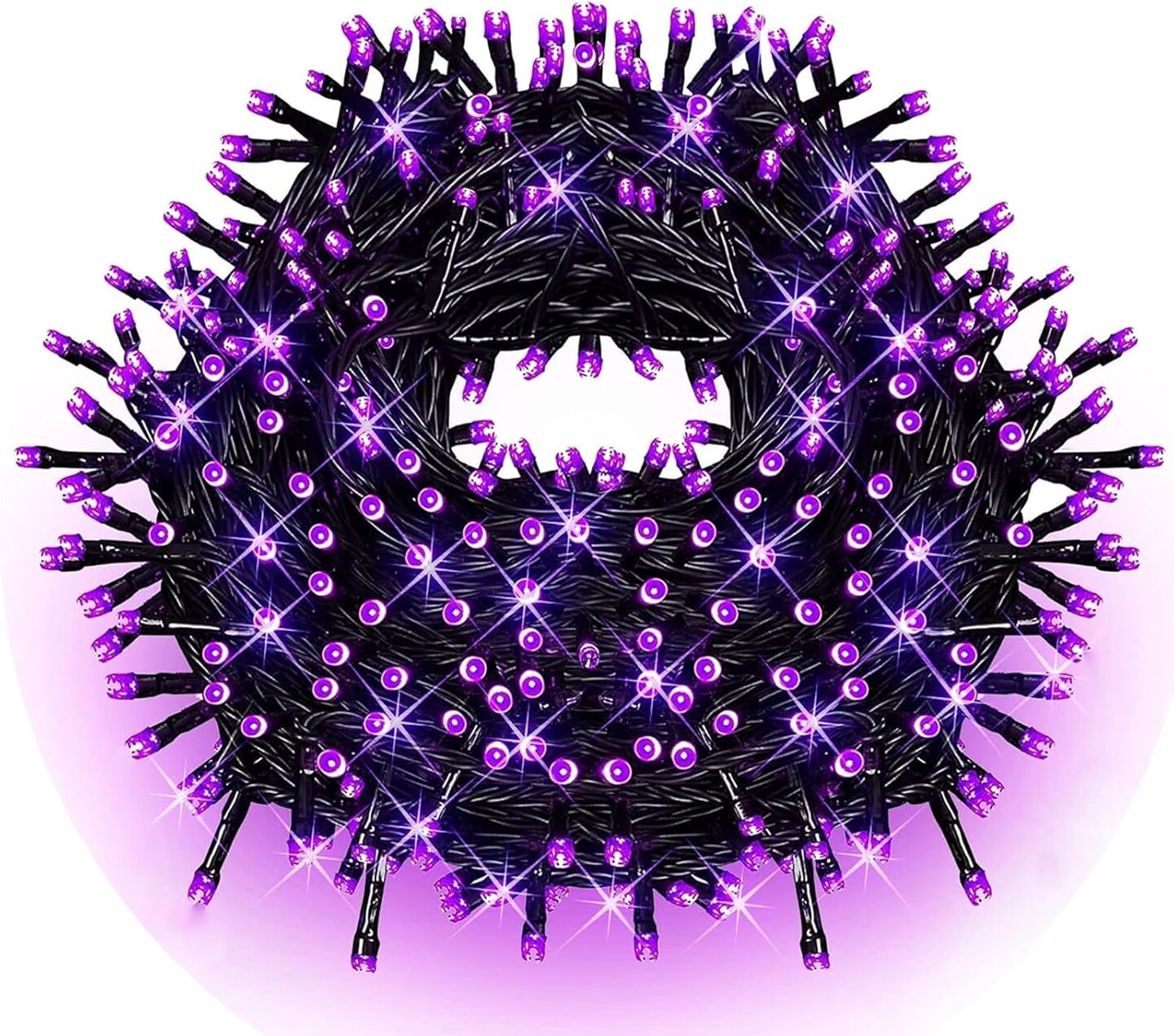 Black Light String Lights Blacklight 100 LEDs 33 Feet Black Lights for Glow Party, (Purple)