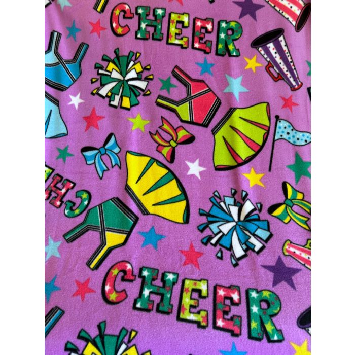 Cheerleader Spirit Anti-Pill Premium Fleece Fabric | By The Yard