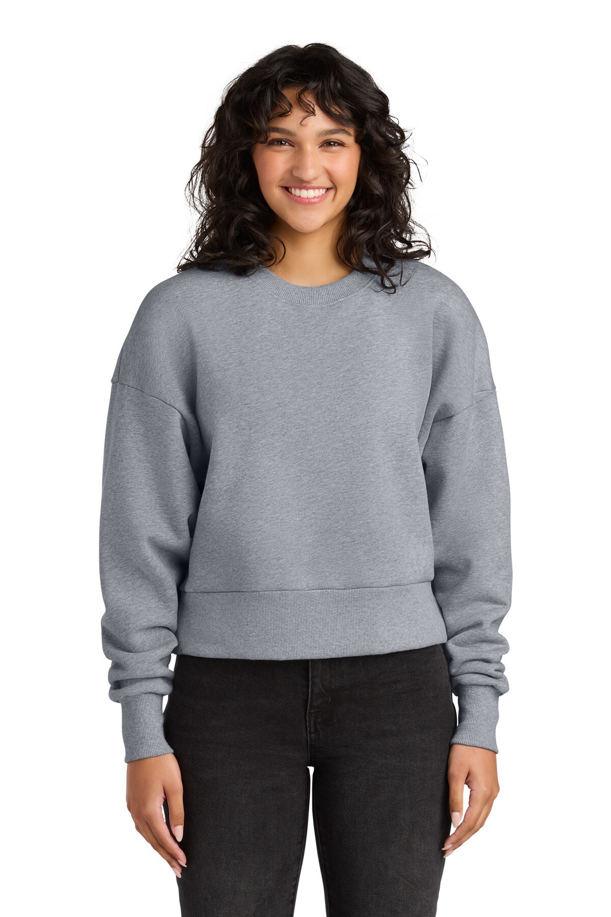 Next Level Apparel® Womens Heavyweight Sweatshirt Oversized Cotton Fleece Pullover