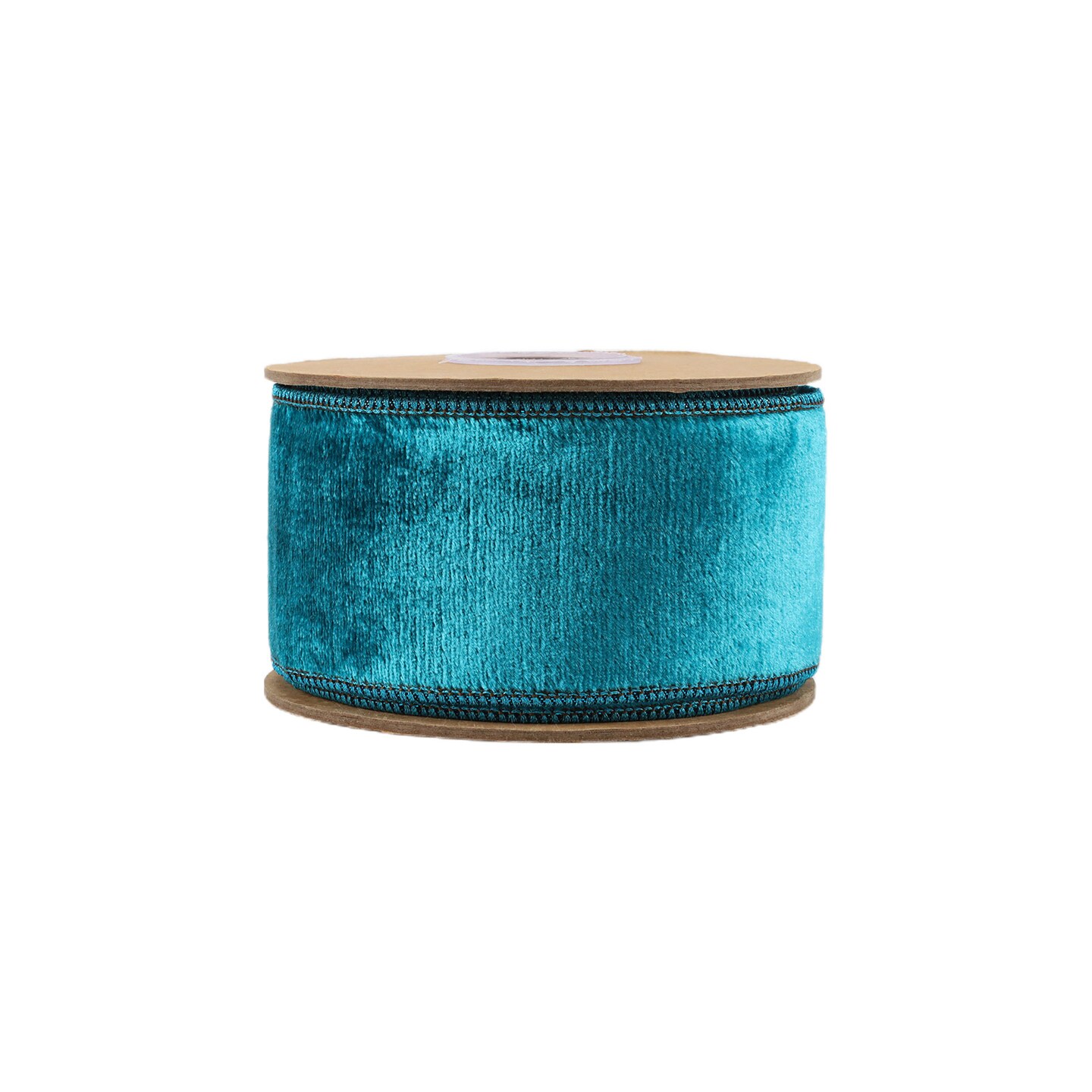 LaRibbons 2 1/2" - 4" Wired Premium Velvet Ribbon w/ Metallic Dupioni Backing | 5 Yard Roll