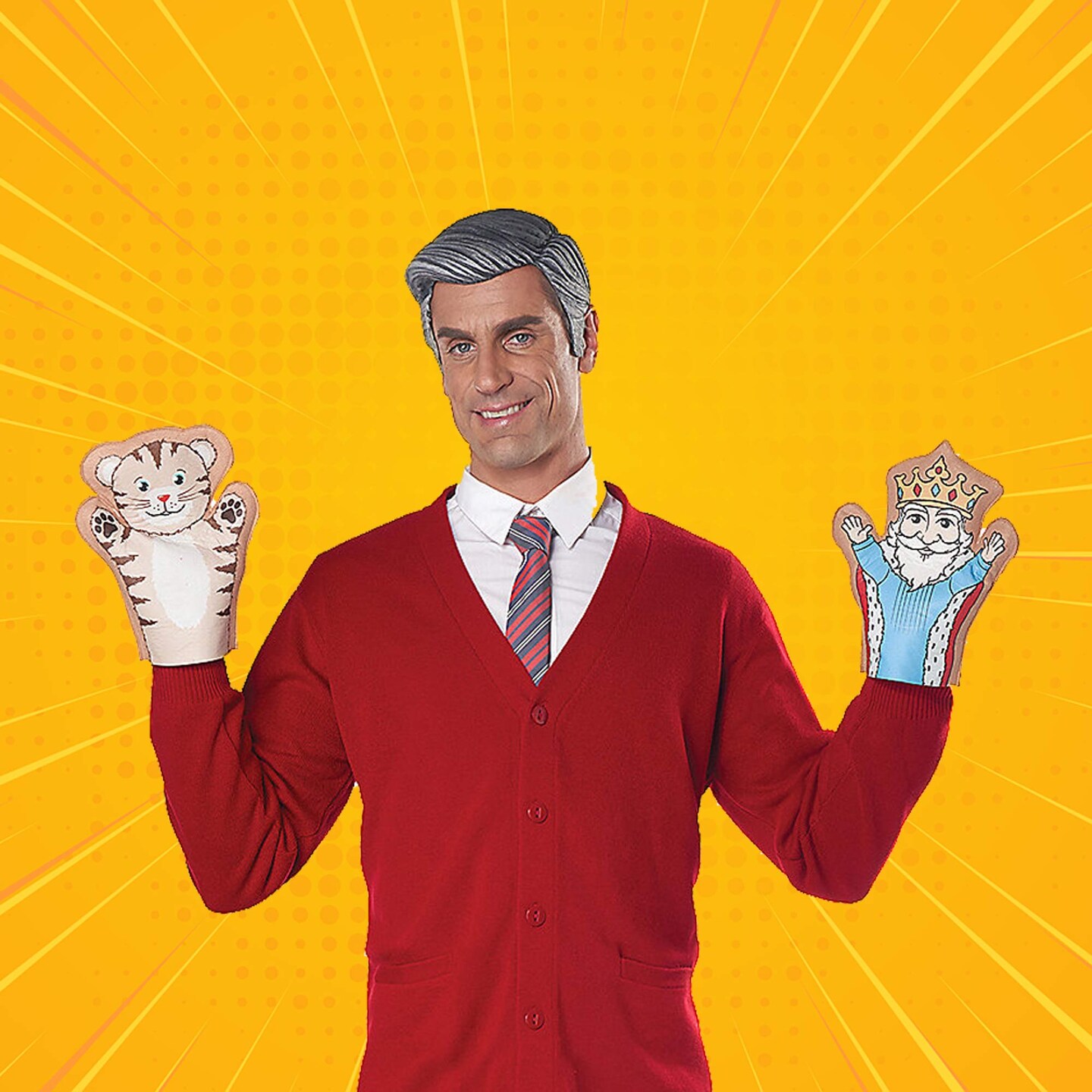 Be My Neighbor Adult Costume Kit Funny DIY Dress Up Accessory Set