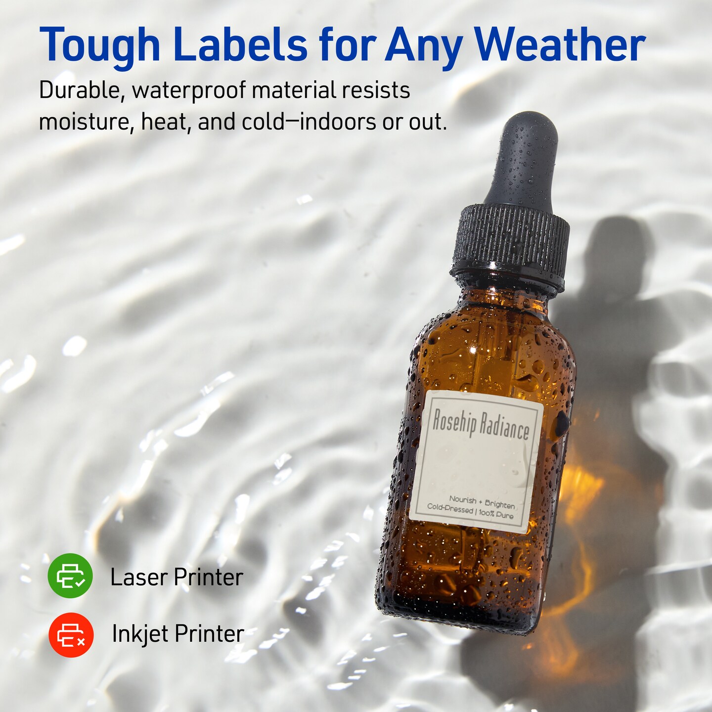 Avery Outdoor Waterproof Labels, 0.75&#x22; x 0.75&#x22; Square