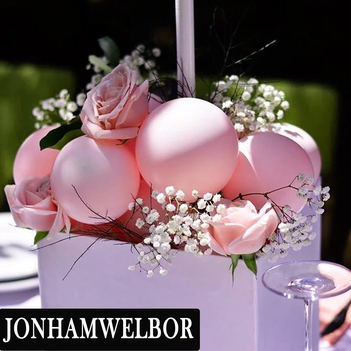 Pink Balloons 12 Inch 100 Pack Light Pastel Pink Latex Party Balloons