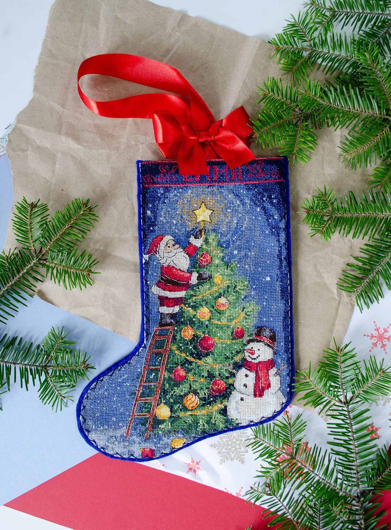 DIY Counted Cross-stitch boot kit - Spark the celebration