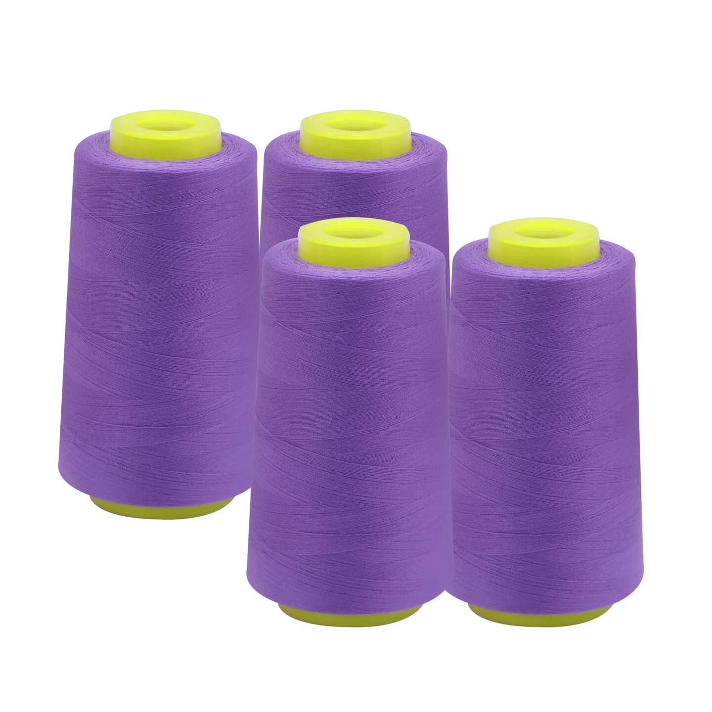 EVERLOCK Serger Thread – 4 Cones, 3000 Yards Each – 40 Weight, 2-Ply Spun Polyester – Strong, Low-Lint Overlock Thread for Serger Machines – All-Purpose Sewing & Finishing