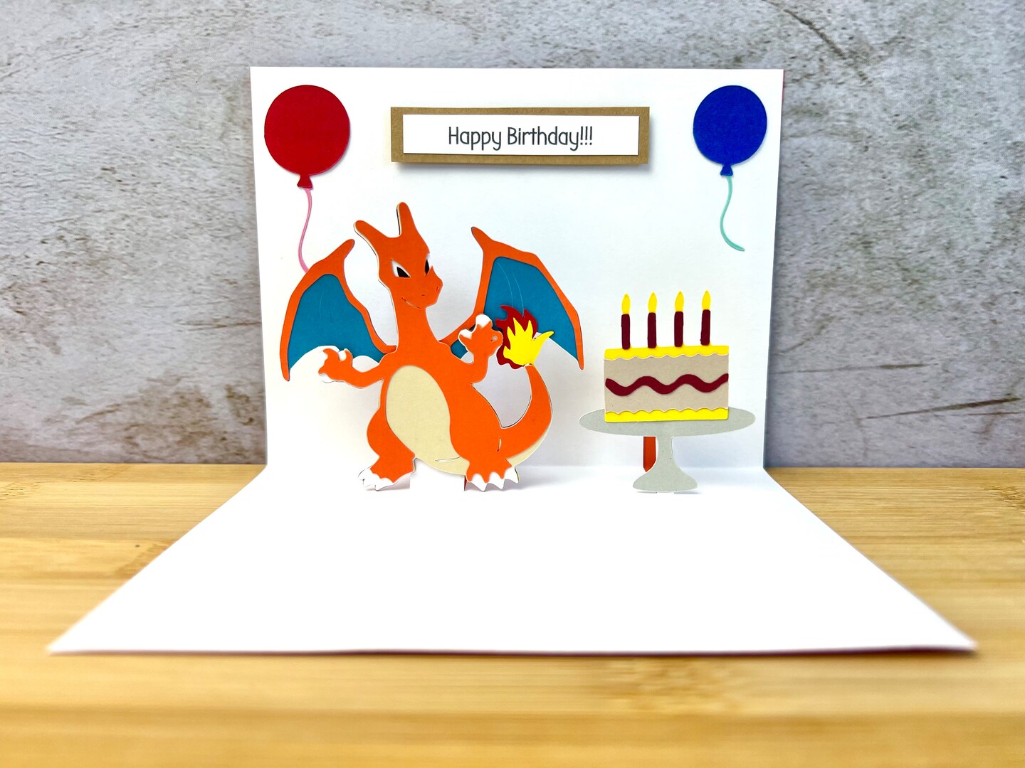 pokemon happy birthday card Kids Personalised Card, Birthday Card, Son, Daughter, Any Age, Grandson, Granddaughter, Friend, Niece, Nephew Holo pikachu birthday card /