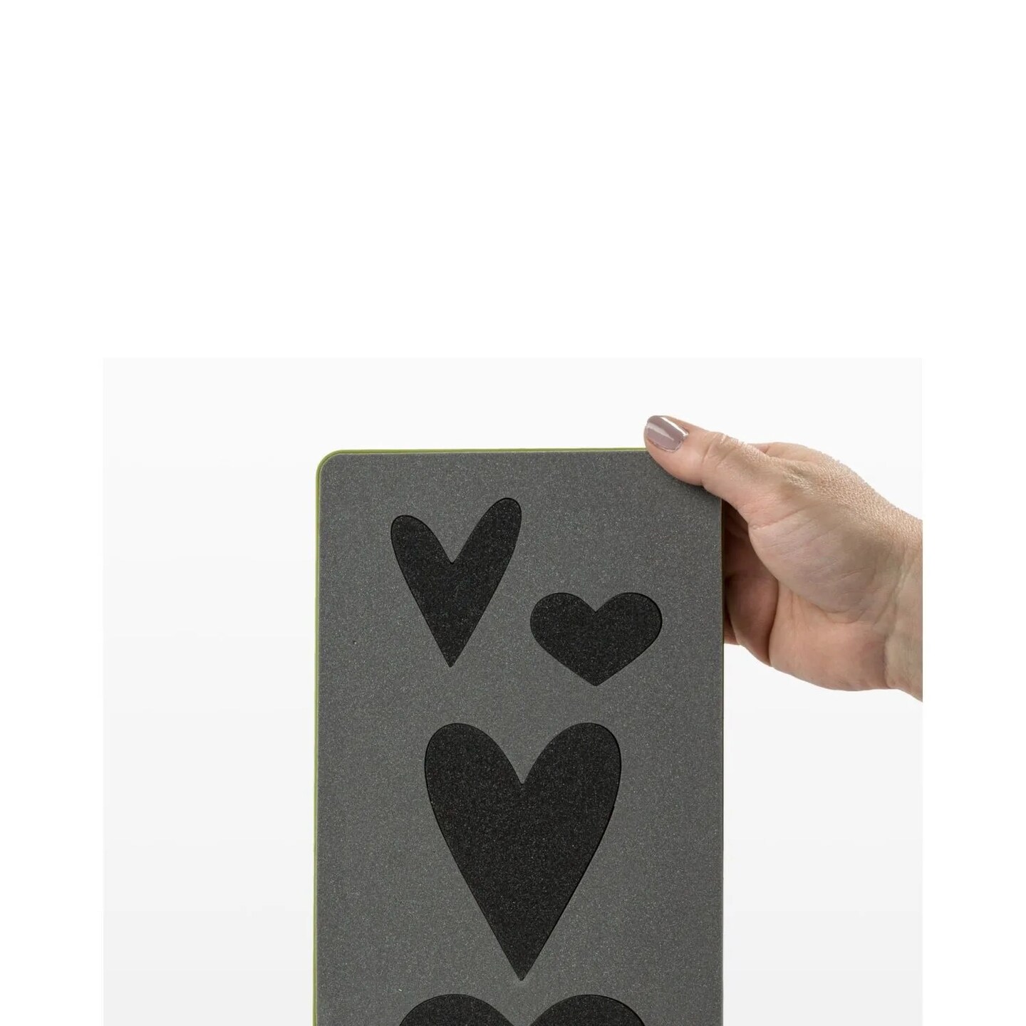 AccuQuilt GO! Queen of Hearts Die – Multi-Size Heart Appliqué Quilting Die, 6" x 12", Fits GO! Cutter