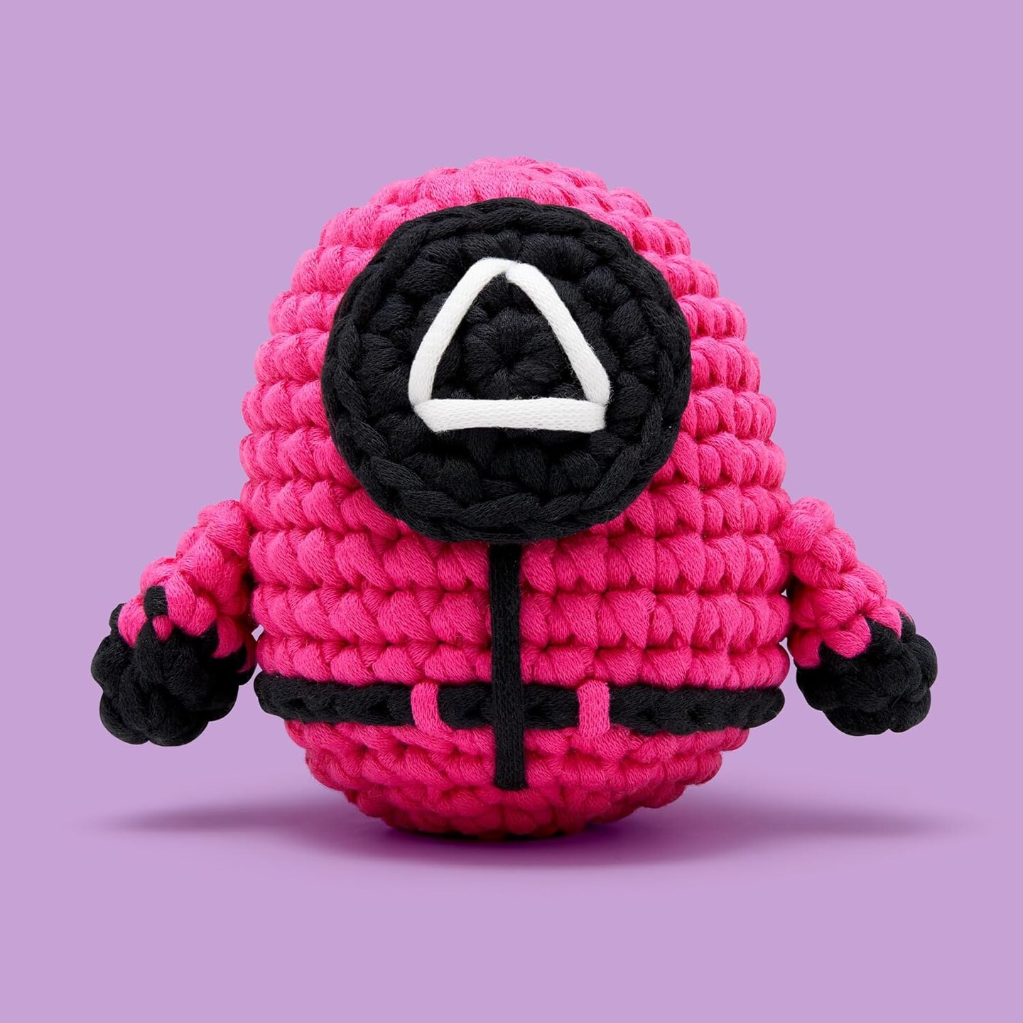 Beginners Crochet Kit with Easy Peasy Yarn as seen on Shark Tank - with Step-by-Step Video Tutorials - Squid Game (Red Guard)