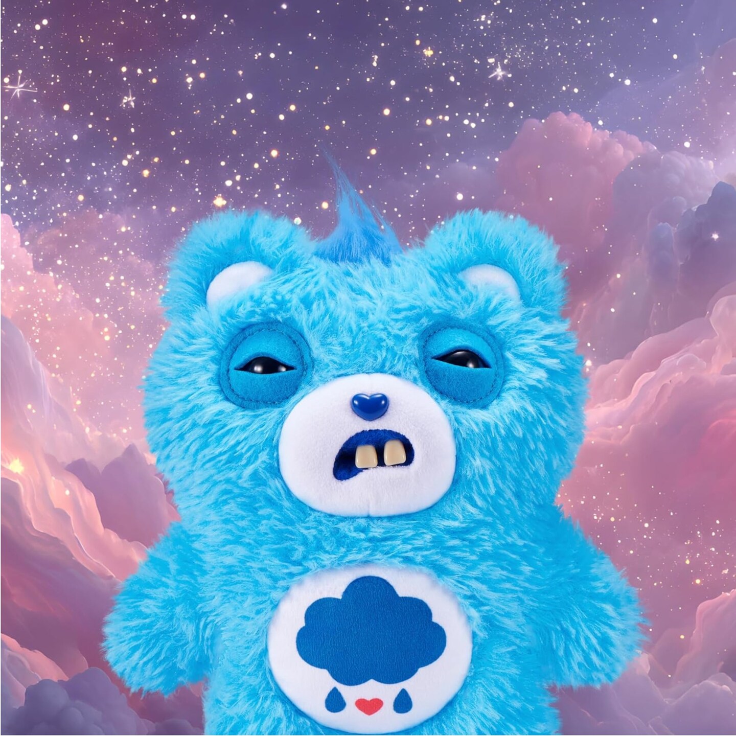 Fuggler Care Bears 9 inch (Grumpy Bear), Funny Ugly Monster