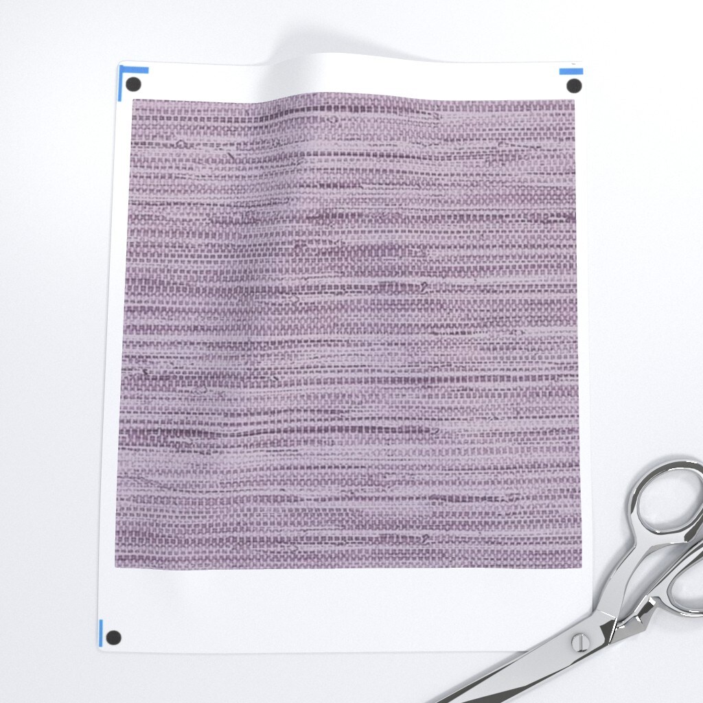 Soft Lavender Lilac Violet Grasscloth Look Faux Texture Custom Removable Wallpaper by Spoonflower Peel & Stick Wallpaper 2FT Wide