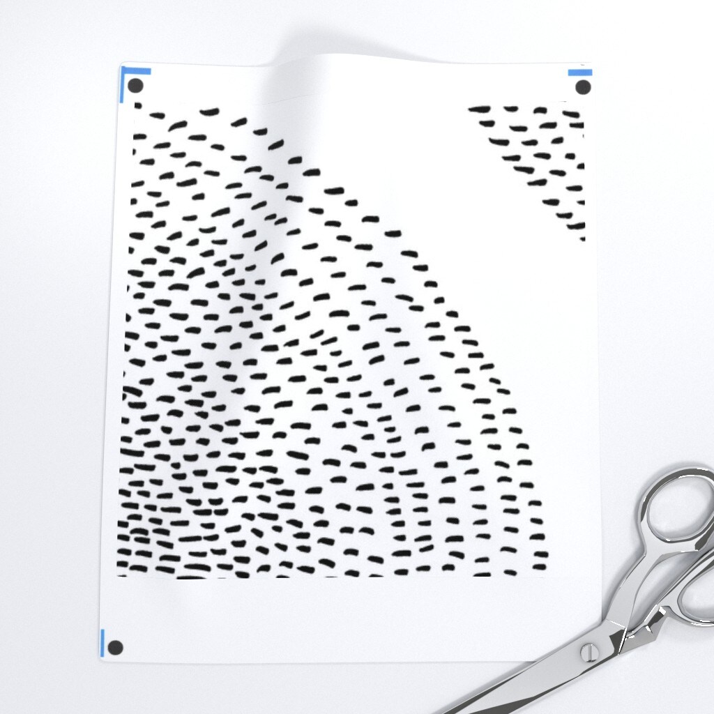 Boho Black White Modern Abstract Custom Removable Wallpaper by Spoonflower Peel & Stick Wallpaper 2FT Wide