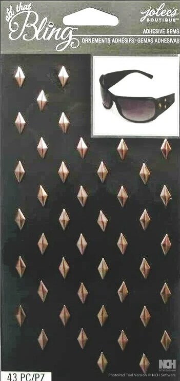 Jolee's Boutique All That Bling Rose Gold Diamond Bling Gems Dimensional Stickers