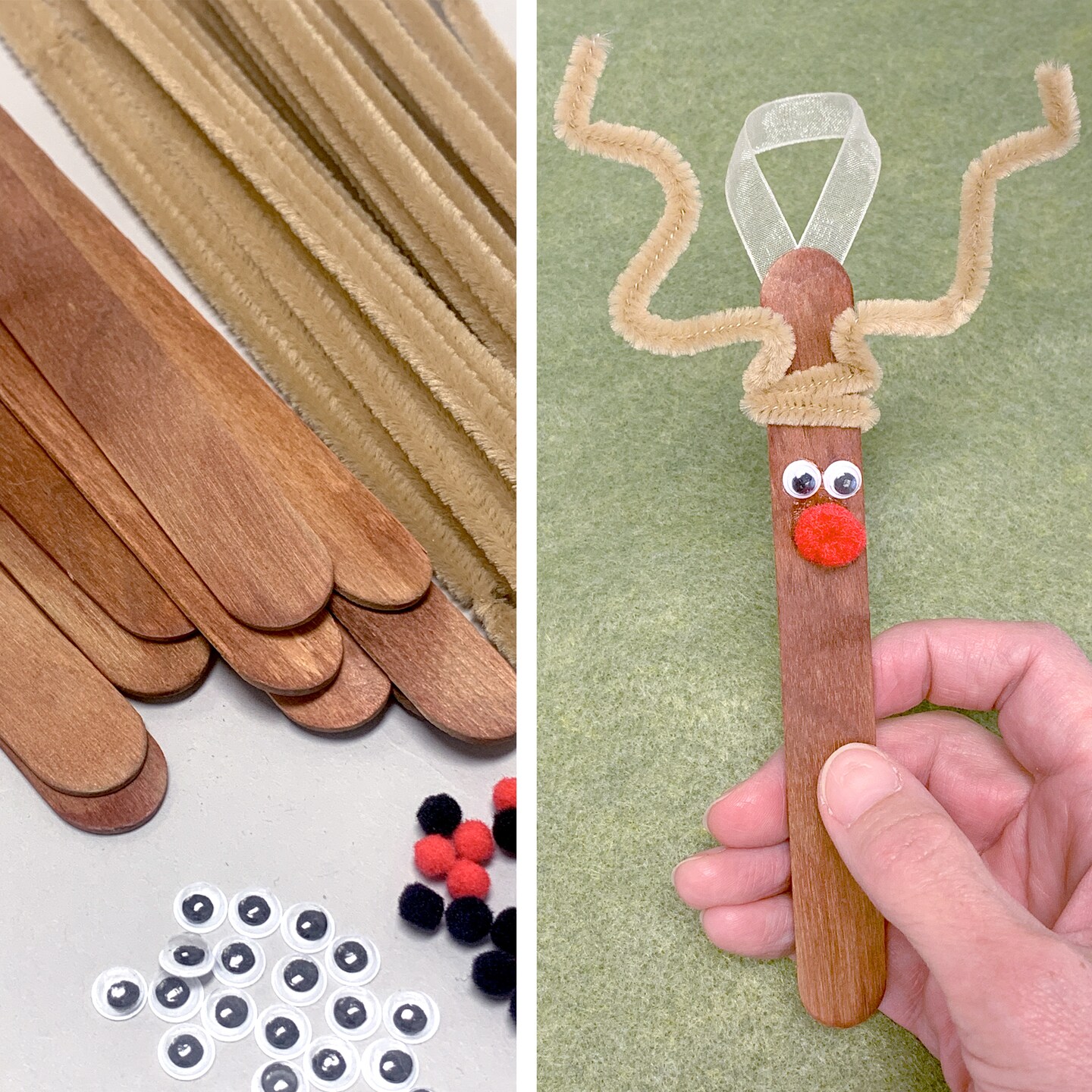 CraftySticks 6 Inch Jumbo Wood Popsicle Sticks for Crafts and STEM Learning