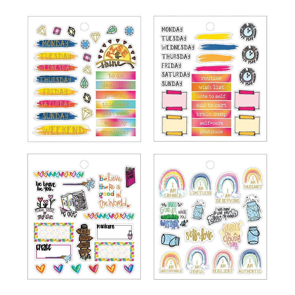 Planner Stickers - Peel & Heal Studio Be Kind to Your Mind - self care sticker