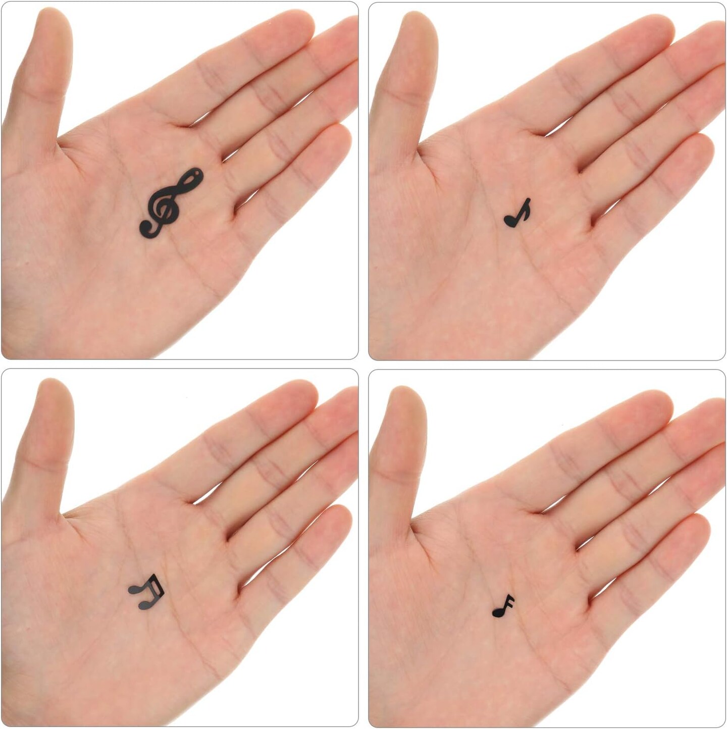 5000 Pcs Music Notes Confetti Mini Music Party Decorations Musical Table Confetti Black Silhouette Cutouts Stickers for Disco Party Recital Reception Birthday Baby Shower Decor