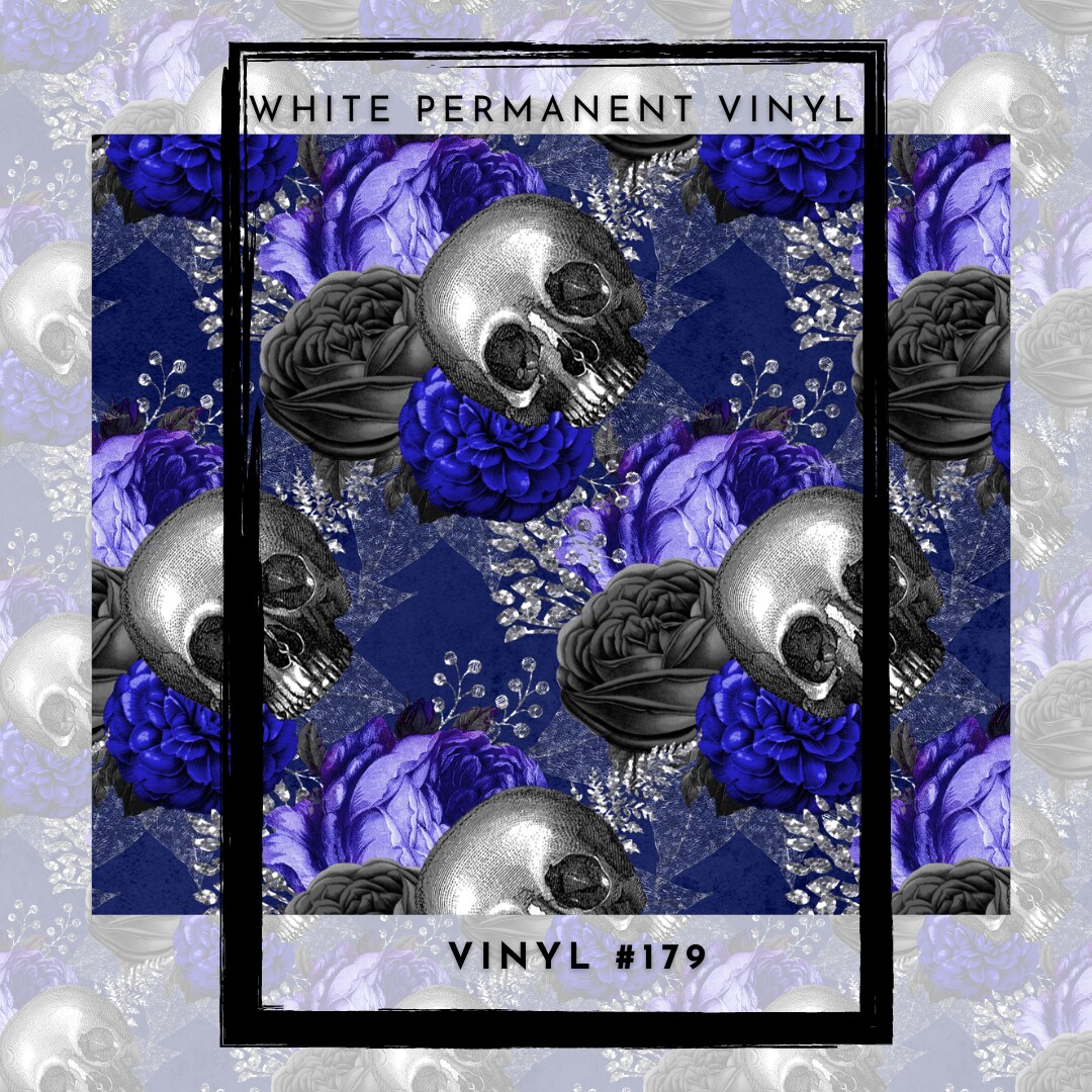 #179 Spooky Skull 12x12 Pattern Vinyl