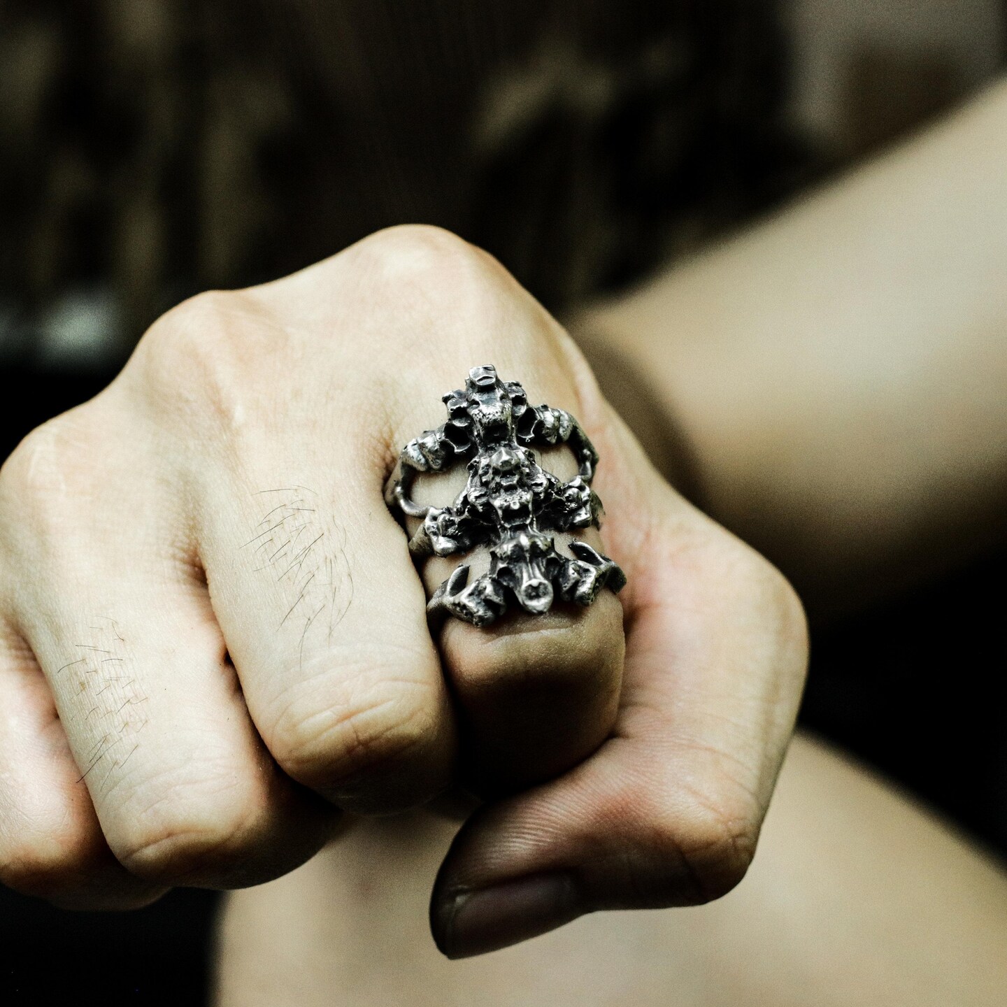 日本未入荷 Personal Fears - RIBCAGE RING Ribcage Ring | Bone Ring | Mens Silver Ring