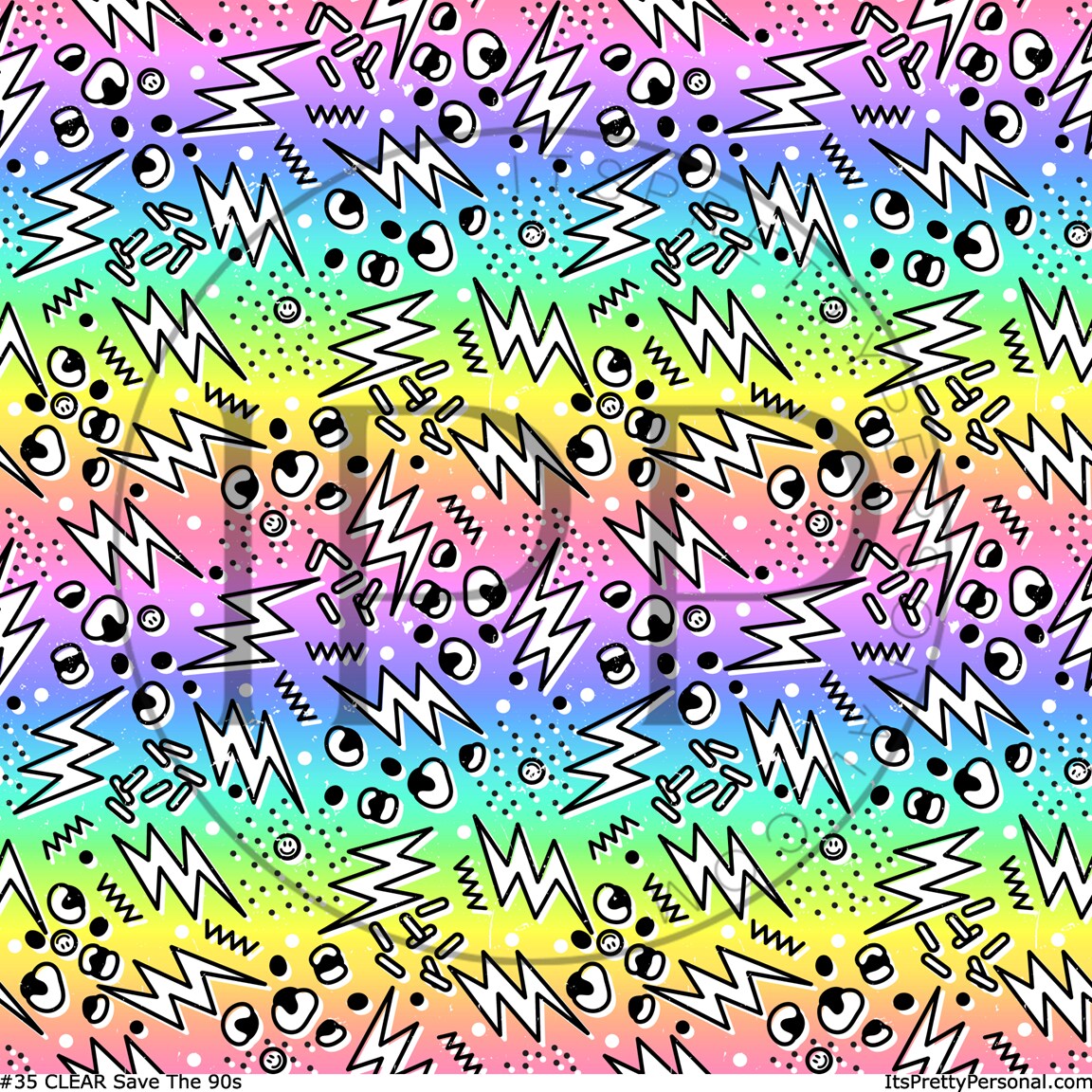#35 CLEAR Save The 90s 12x12 Pattern Vinyl