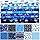 Inch Christmas Cotton Fabric Square Fat Quarters