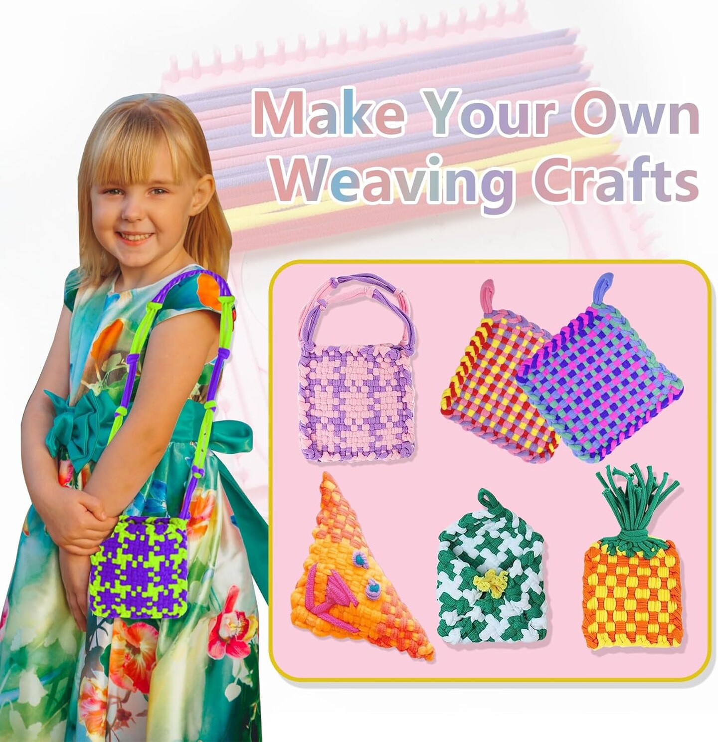 Weaving Loom Kit Crafts - Arts and Crafts for Kids and Adults