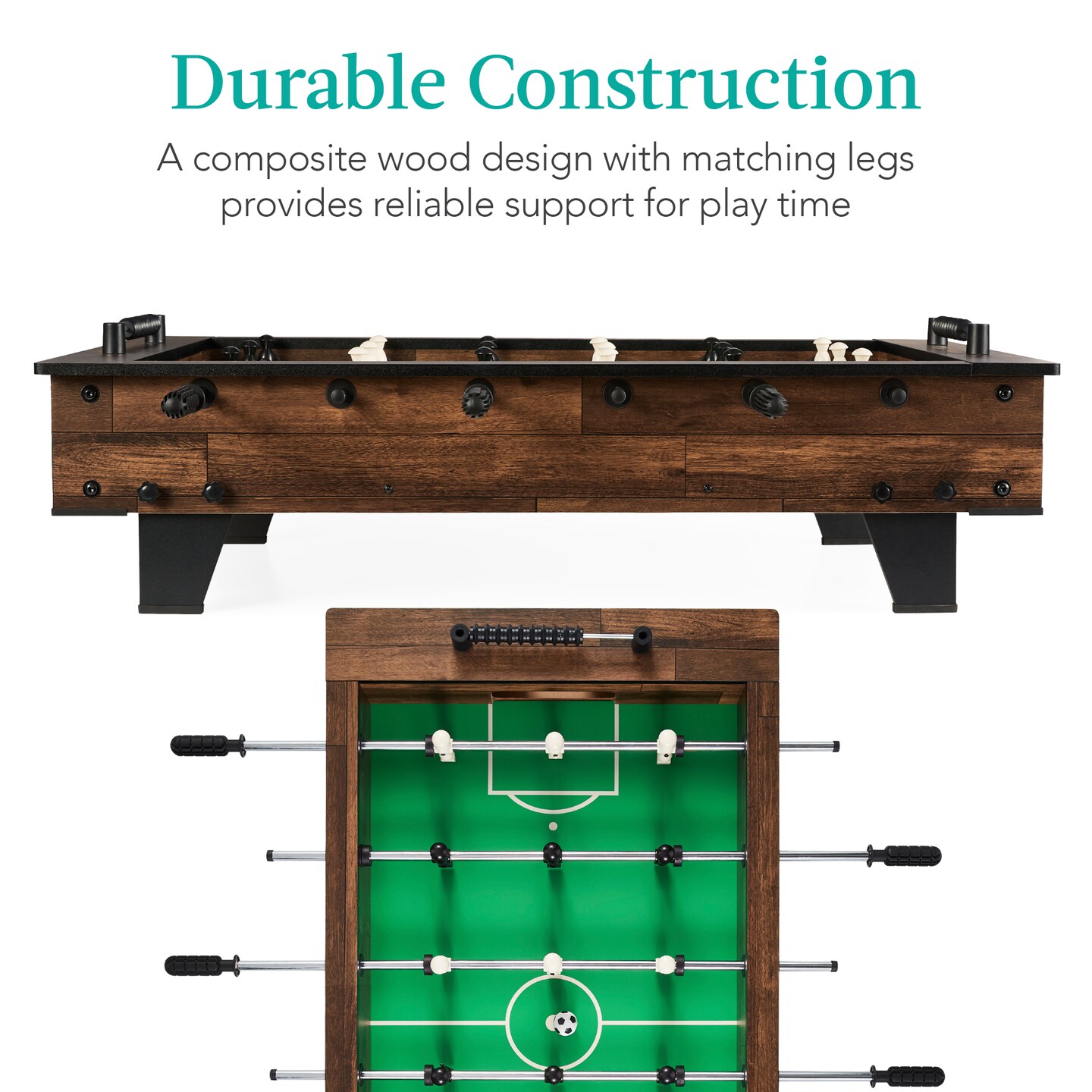 Best Choice Products 40in Tabletop Foosball Table, Arcade Table Soccer for Home, Game Room w/ 2 Balls
