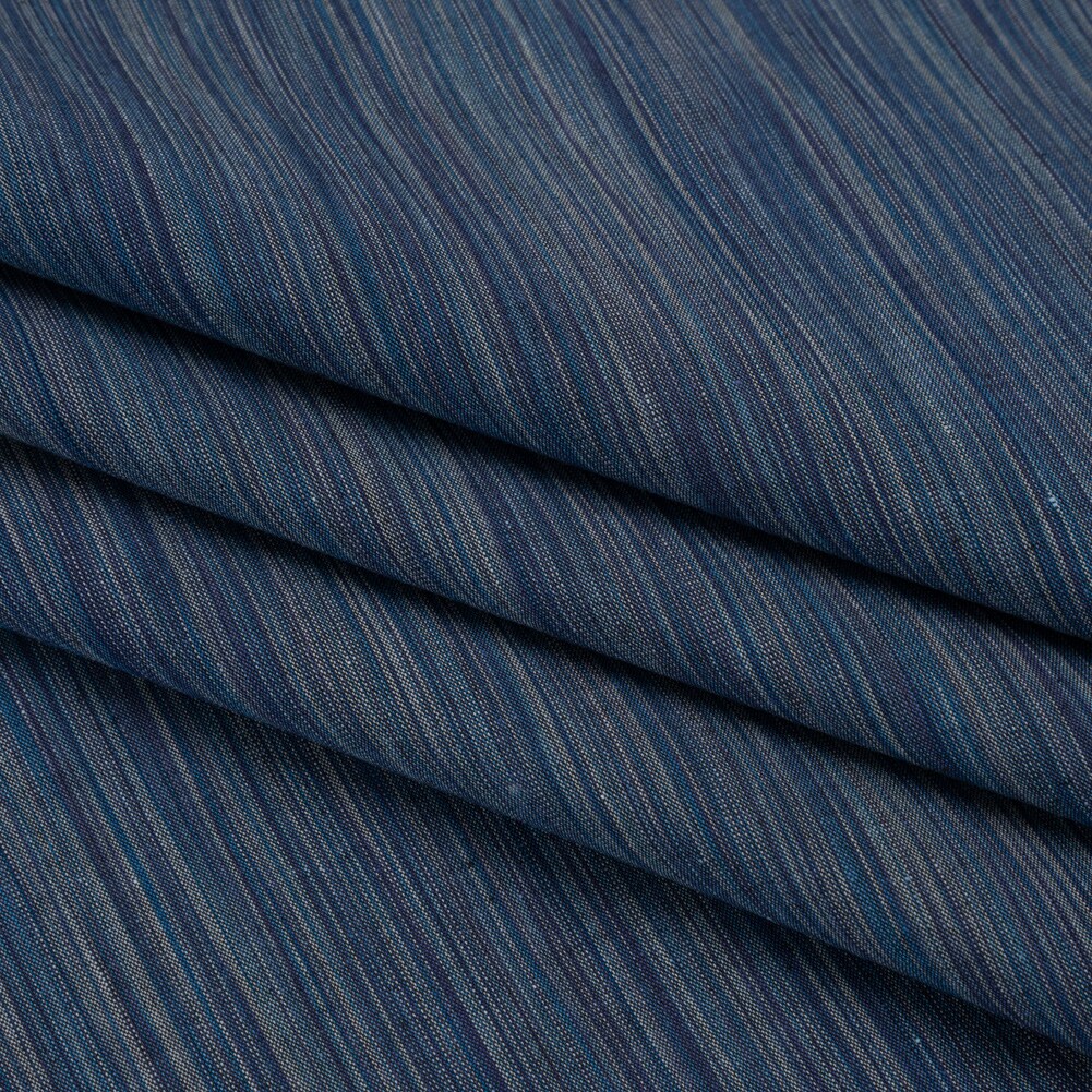1 Yard Woven Quilting Cotton Fabric Denim Striated Design, 43 Inches Width