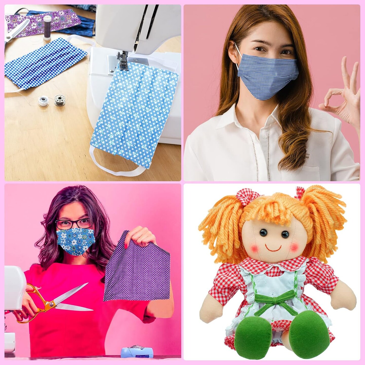 40 Pcs 10 x 10 Inches Summer Floral Cotton Precut Fabric Bundle